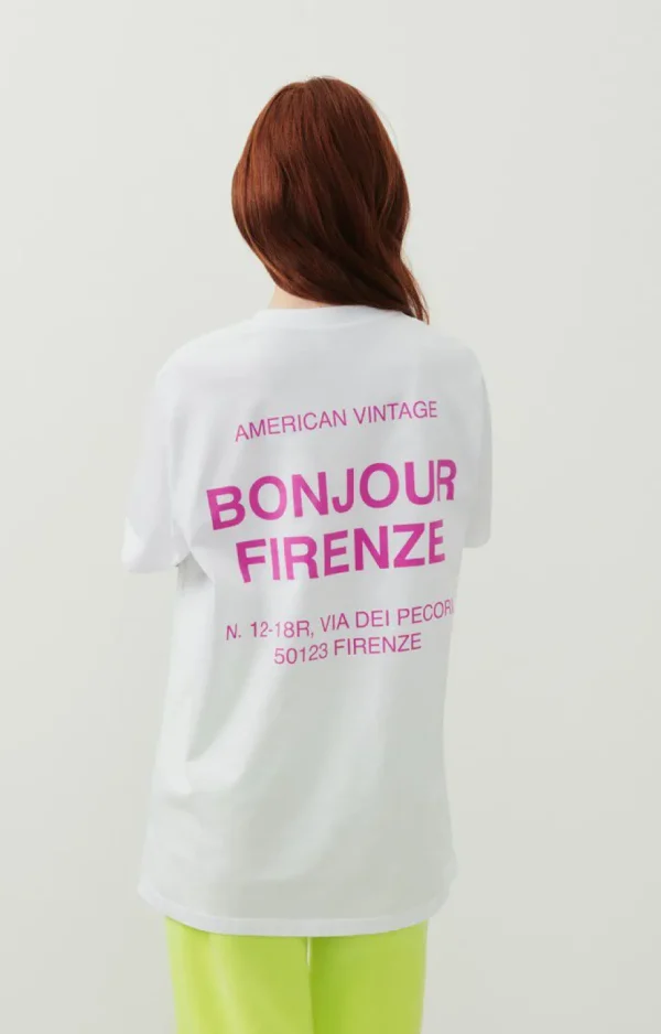 American Vintage T-Shirts Manches Courtes*T-Shirt Mixte Firenze